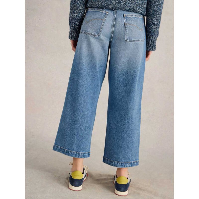 White Stuff Tia Wide Leg Crop Jean image number 9
